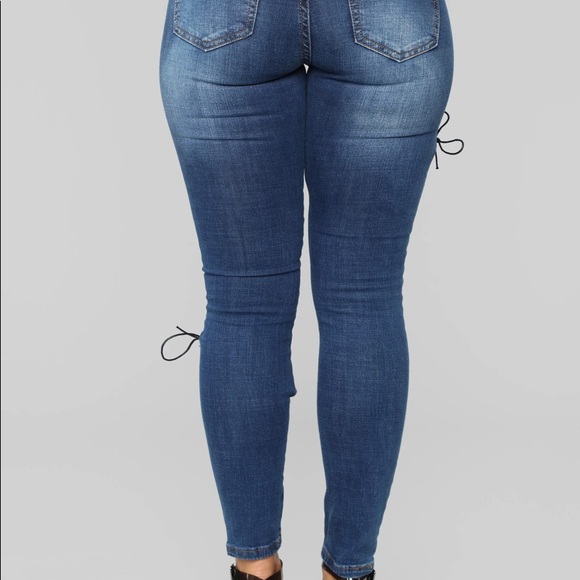 FASHION NOVA Sacred Hearts Club Skinny Jeans - Picture 5 of 10